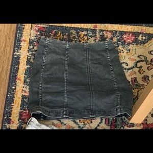 Free people navy mini skirt